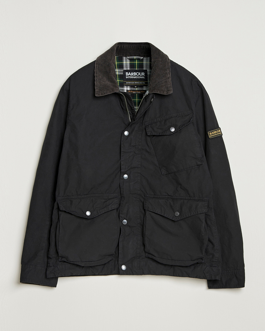 Herre | Jakker | Barbour International | Drifter Washed Wax Jacket Black