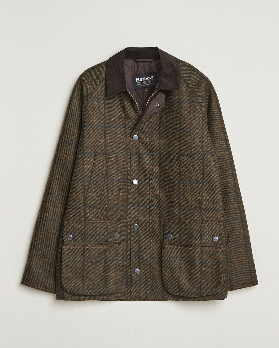 Herre | Jakker | Barbour Lifestyle | Bedale Check Wool Jacket Olive