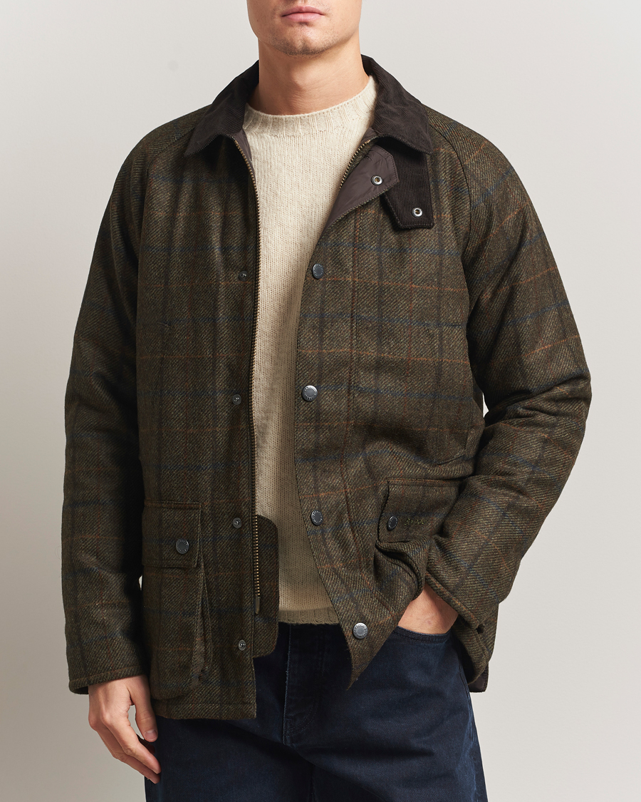 Herre | Jakker | Barbour Lifestyle | Bedale Check Wool Jacket Olive