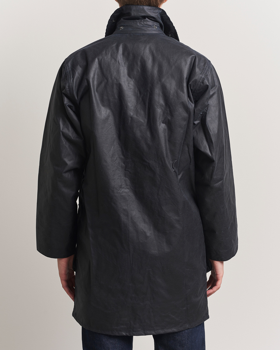 Herre | Jakker | Barbour Lifestyle | Border Wax Coat Navy