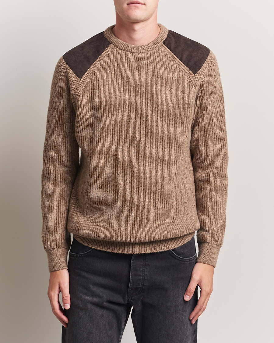 Herre | Trøjer | Barbour Lifestyle | Raisethorpe Knitted Crewneck Stone
