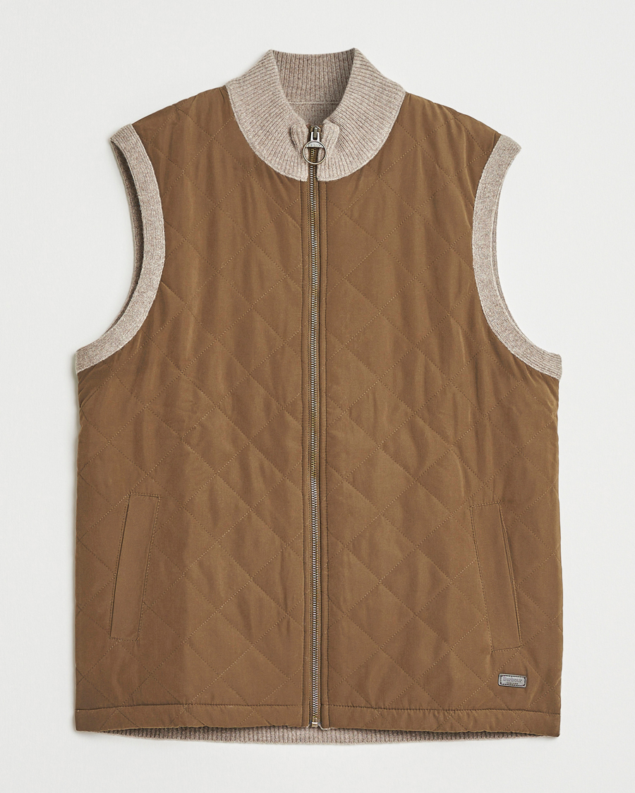 Herre | Trøjer | Barbour Lifestyle | Shoveler Knitted Gilet Stone