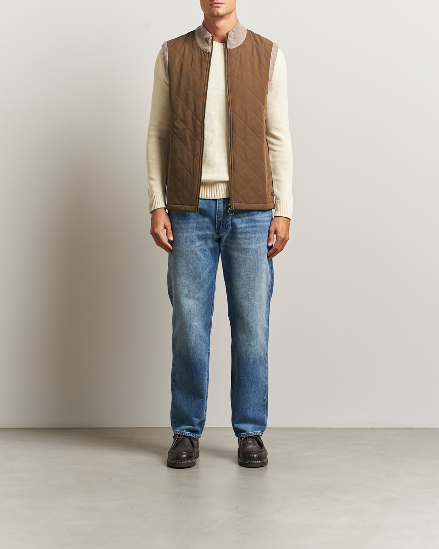 Herre | Trøjer | Barbour Lifestyle | Shoveler Knitted Gilet Stone