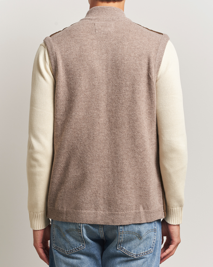 Herre | Trøjer | Barbour Lifestyle | Shoveler Knitted Gilet Stone