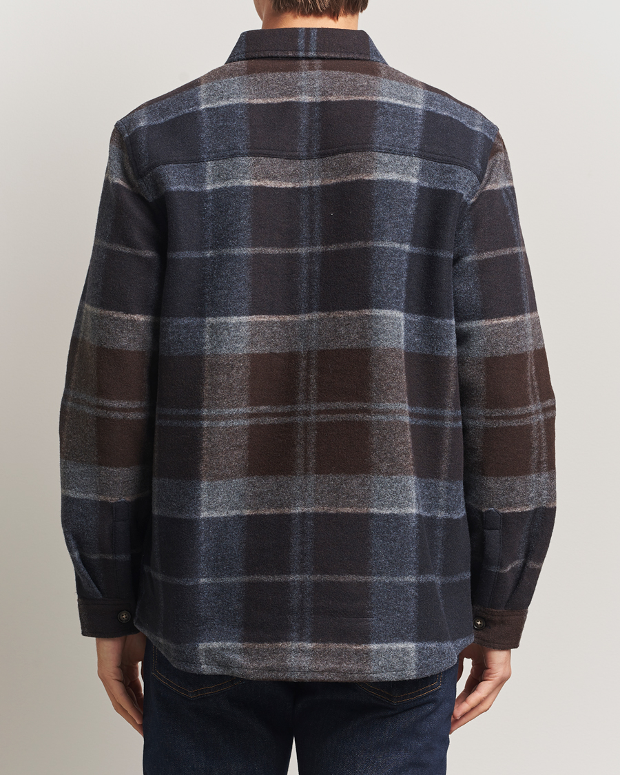 Herre | Skjorter | Barbour Lifestyle | Chapter Tailored Fleece Overshirt Midnight Oak