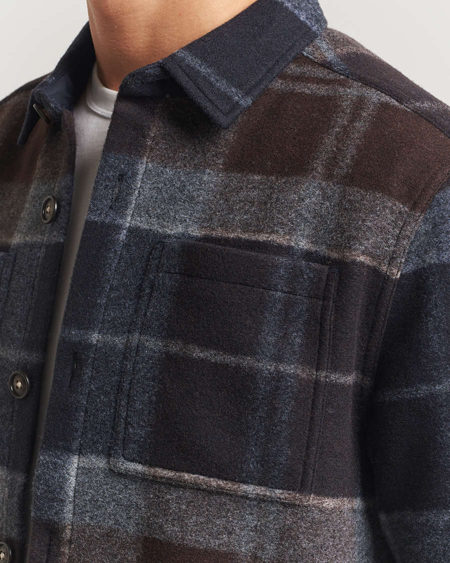 Herre | Skjorter | Barbour Lifestyle | Chapter Tailored Fleece Overshirt Midnight Oak
