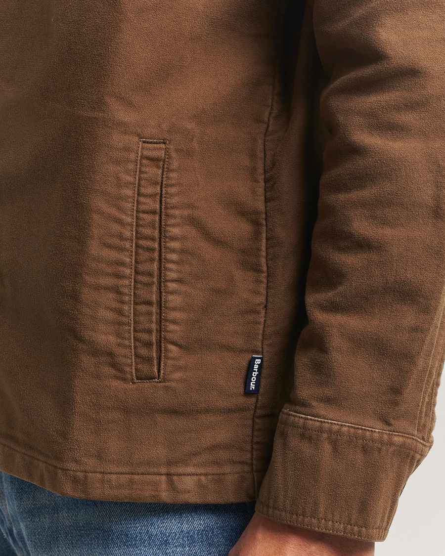 Herre | Skjorter | Barbour Lifestyle | Regular Moleskin Overshirt Dark Sand