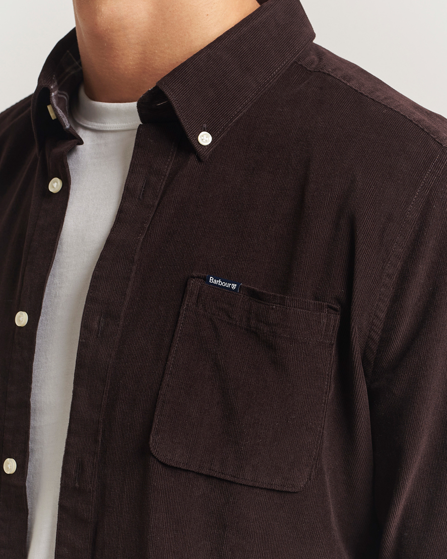 Herre | Skjorter | Barbour Lifestyle | Ramsey Corduroy Shirt Dark Oak