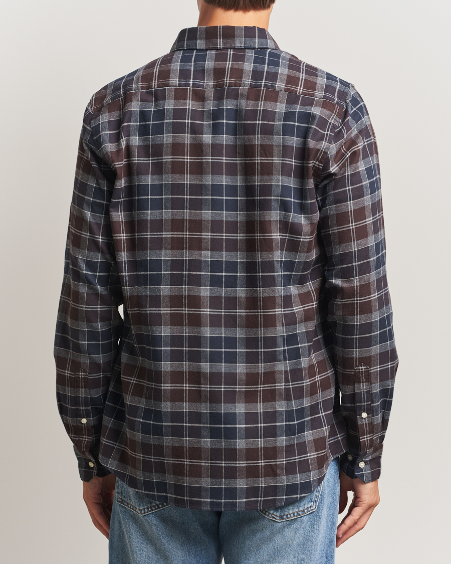Herre | Skjorter | Barbour Lifestyle | Flannel Check Shirt Midnight Oak