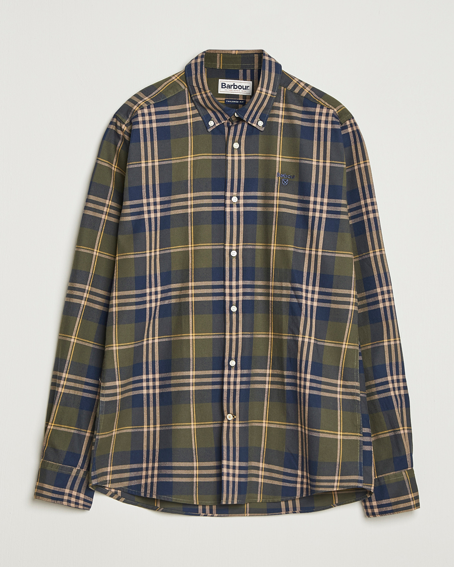 Herre | Skjorter | Barbour Lifestyle | Edgar Checked Shirt Olive