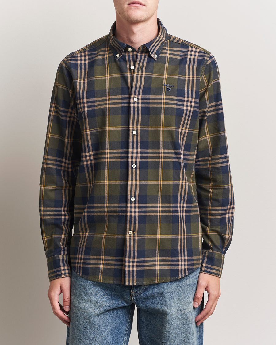Herre | Skjorter | Barbour Lifestyle | Edgar Checked Shirt Olive
