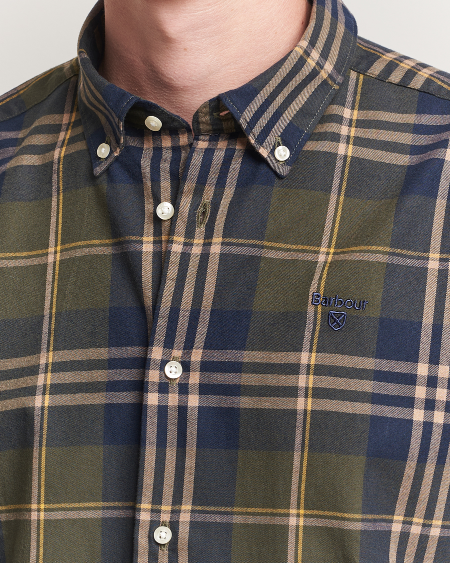Herre | Skjorter | Barbour Lifestyle | Edgar Checked Shirt Olive