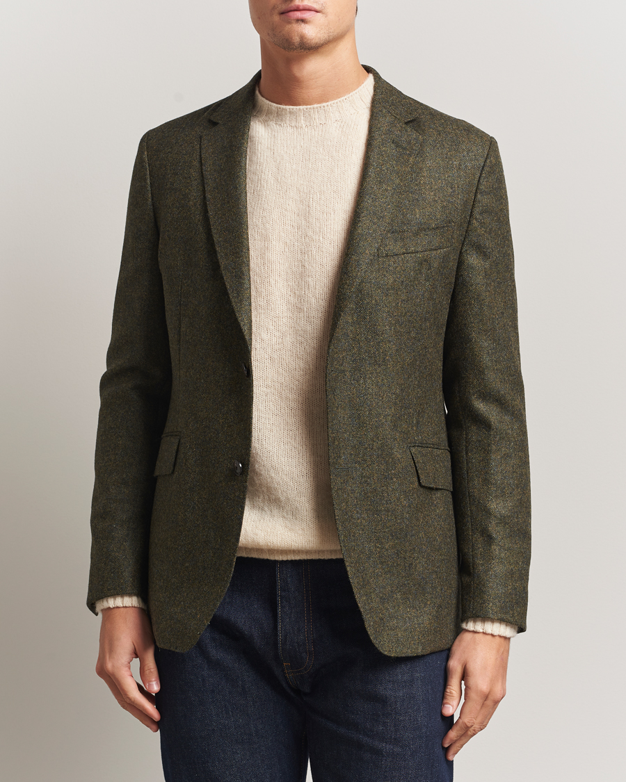 Herre | Blazere & jakker | Barbour Lifestyle | Godfrey Moons Shetlands Blazer Olive