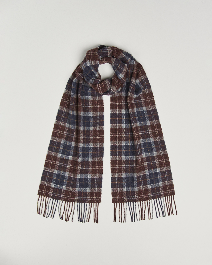 Herre | Halstørklæder | Barbour Lifestyle | Tartan Lambswool Scarf Midnight Oak