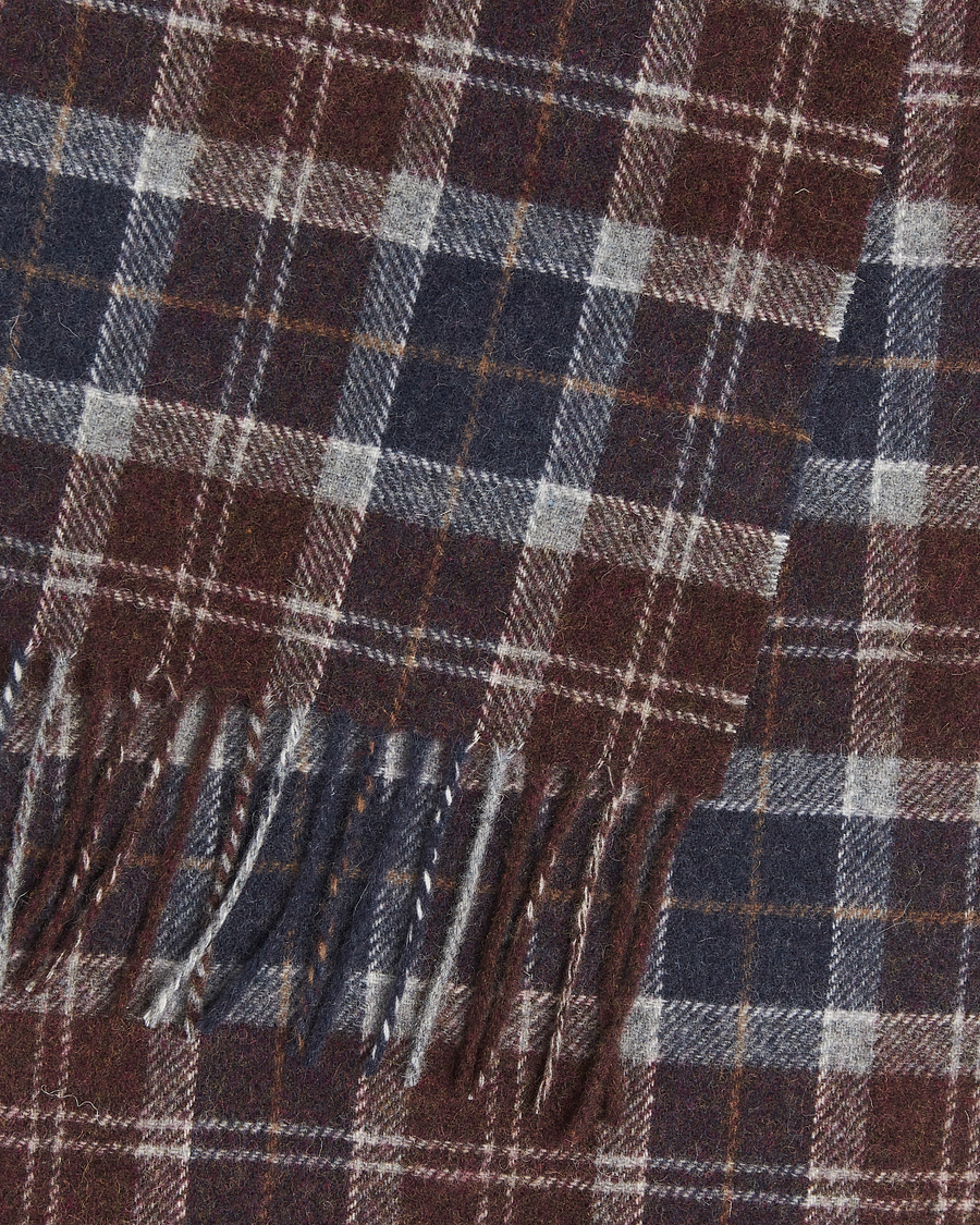 Herre | Halstørklæder | Barbour Lifestyle | Tartan Lambswool Scarf Midnight Oak