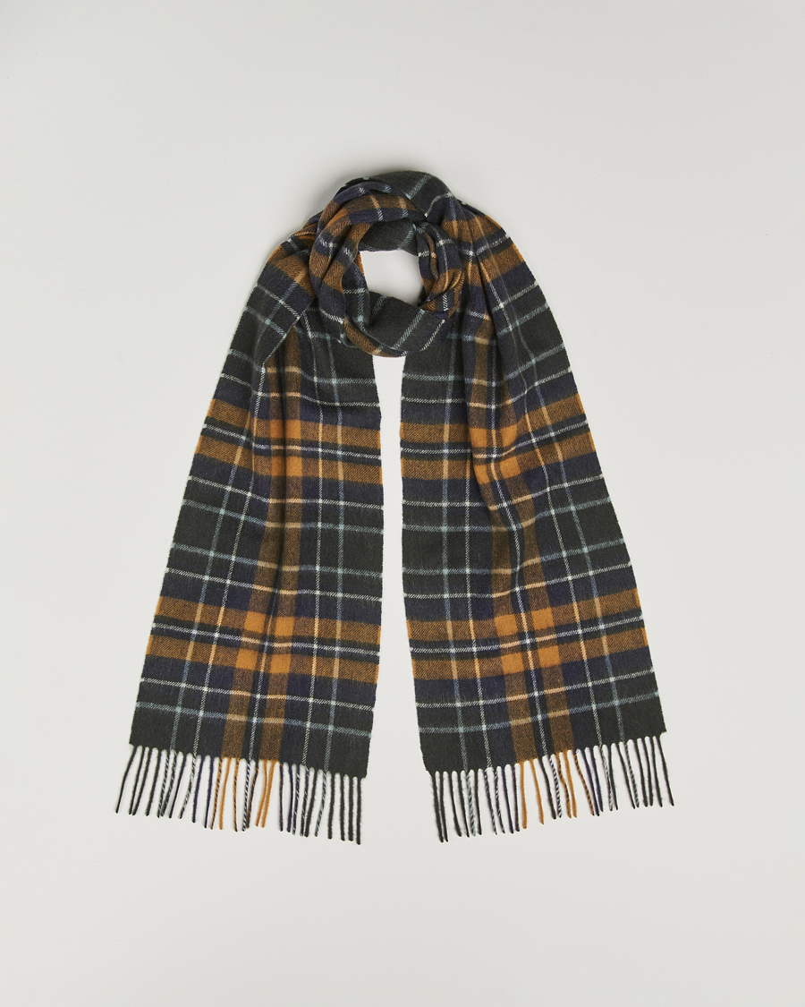 Herre | Halstørklæder | Barbour Lifestyle | Lambswool/Cashmere New Check Tartan Forest/Bronze Brown