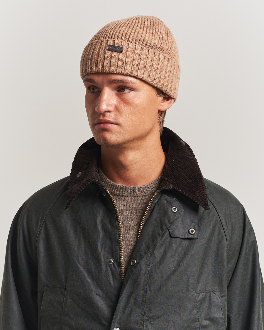 Herre | Huer | Barbour Lifestyle | Carlton Wool Beanie Military Brown