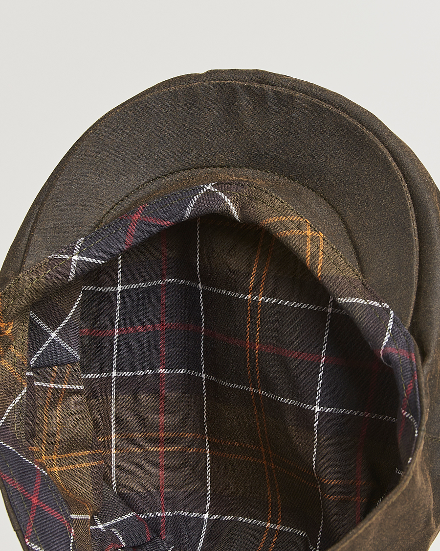 Herre | Hatte & kasketter | Barbour Lifestyle | Waxed Flat Cap Olive