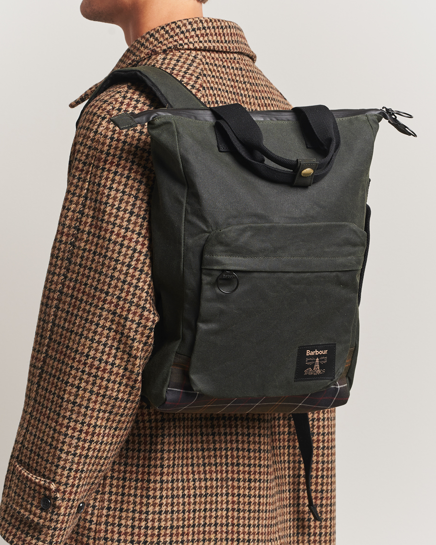 Herre | Tasker | Barbour Lifestyle | Field Wax Backpack Sage