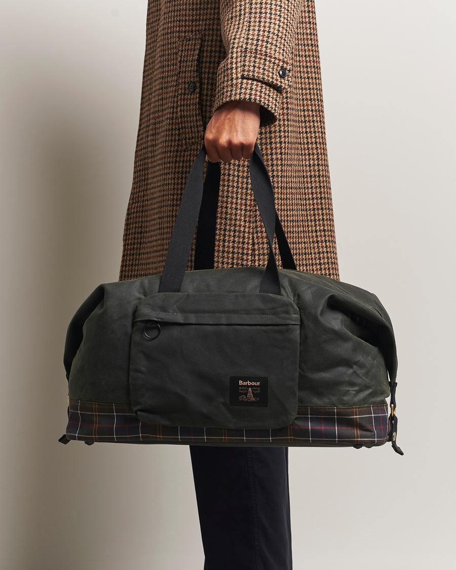 Herre | Tasker | Barbour Lifestyle | Field Wax Holdall Sage
