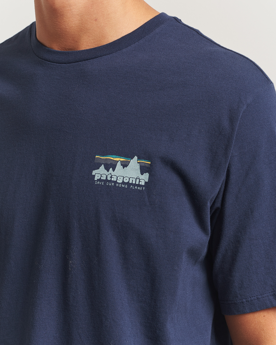 Herre | T-Shirts | Patagonia | 73 Skyline Organic T-Shirt New Navy