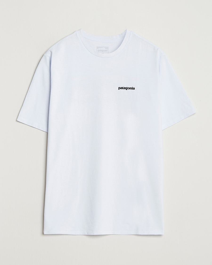 Herre | T-Shirts | Patagonia | P-6 Logo T-Shirt White