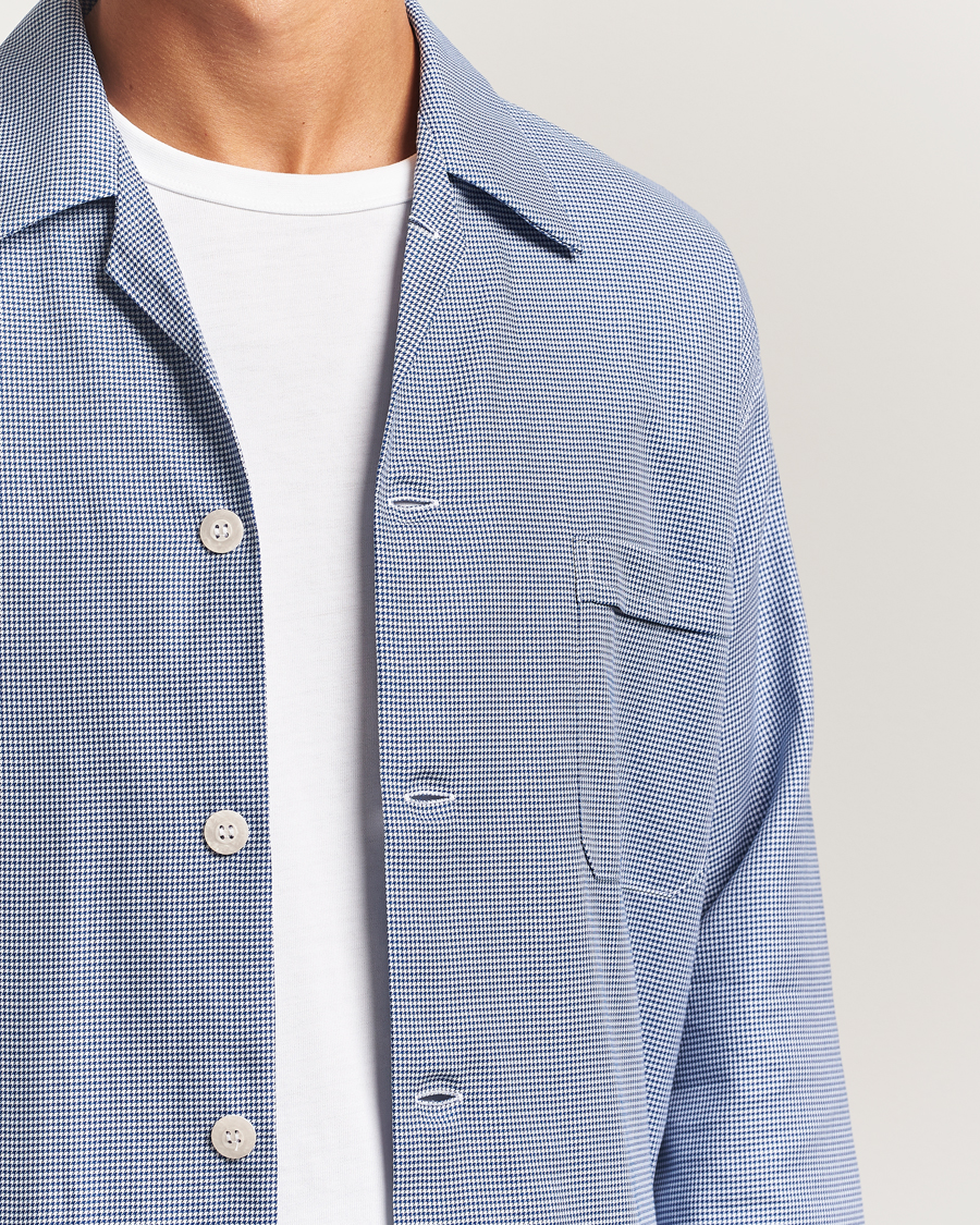 Herre | Pyjamas & Morgenkåber | Derek Rose | Checked Cotton Pyjama Set Navy