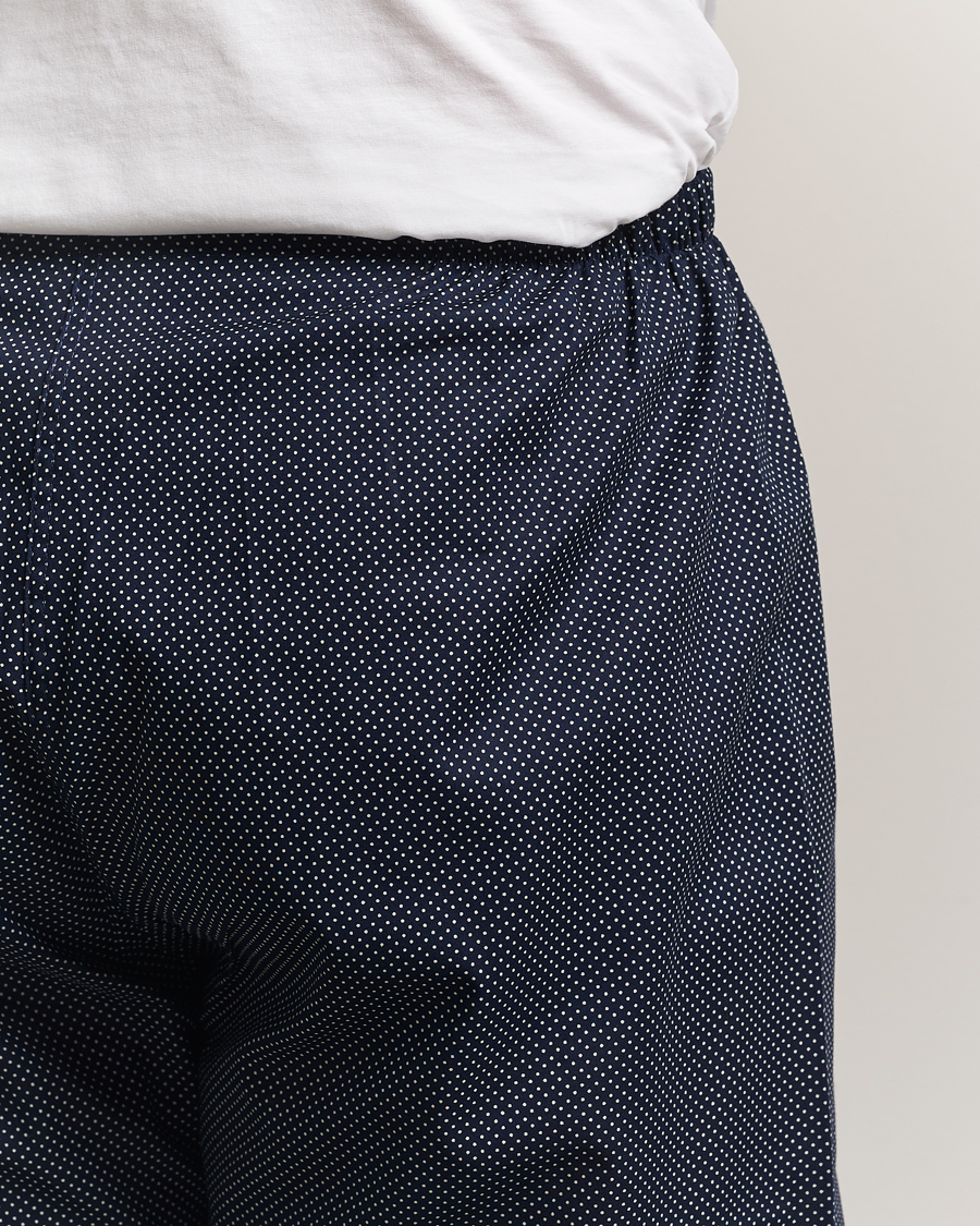 Herre | Pyjamas & Morgenkåber | Derek Rose | Printed Cotton Pyjama Set Navy