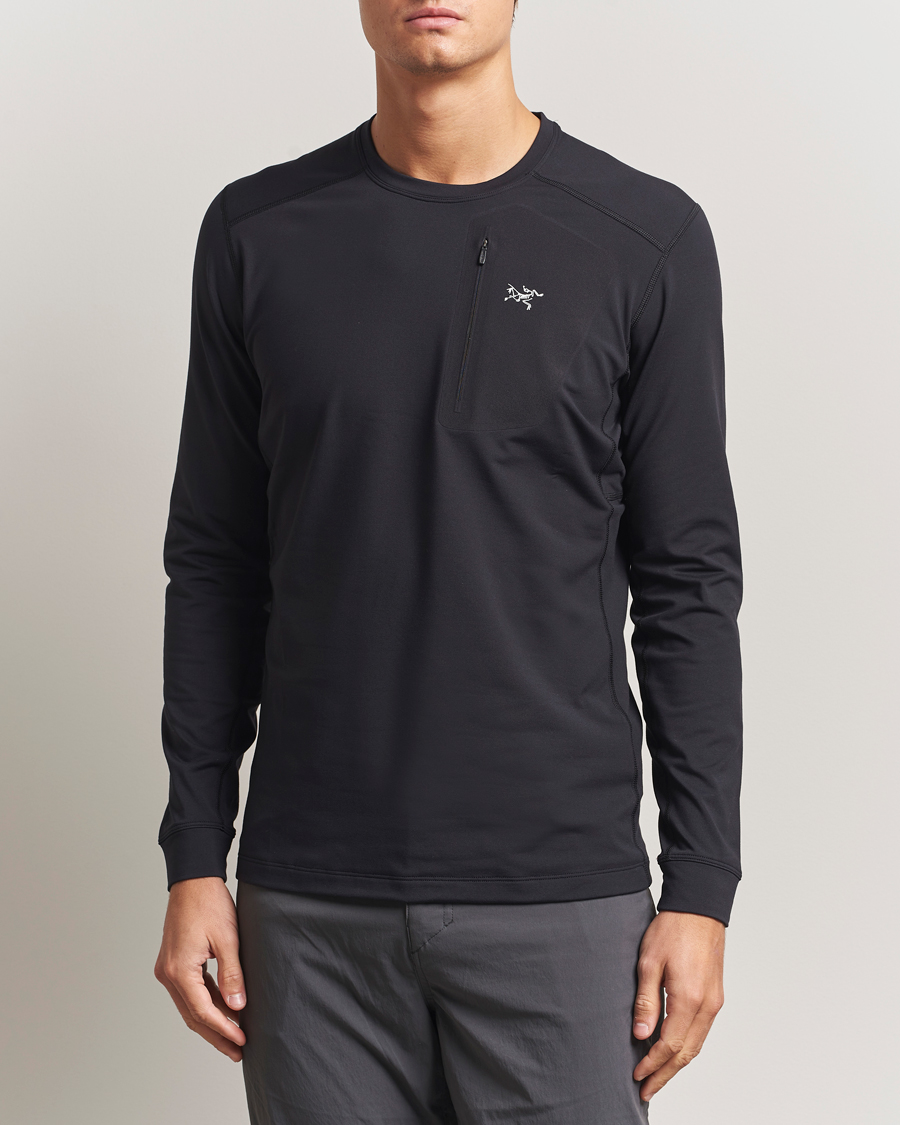 Herre | Trøjer | Arc'teryx | Rho Baselayer Crew Neck Black