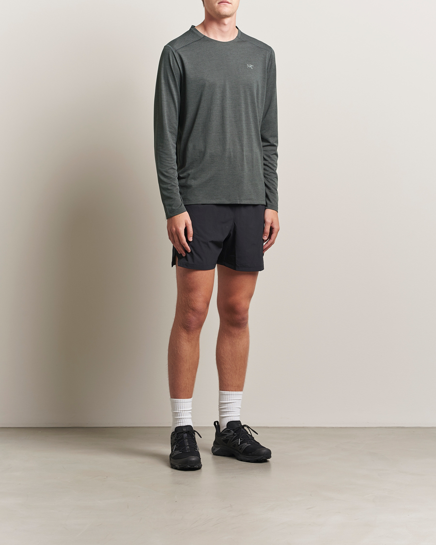 Herre | T-Shirts | Arc'teryx | Cormac Long Sleeve T-Shirt Black Heather