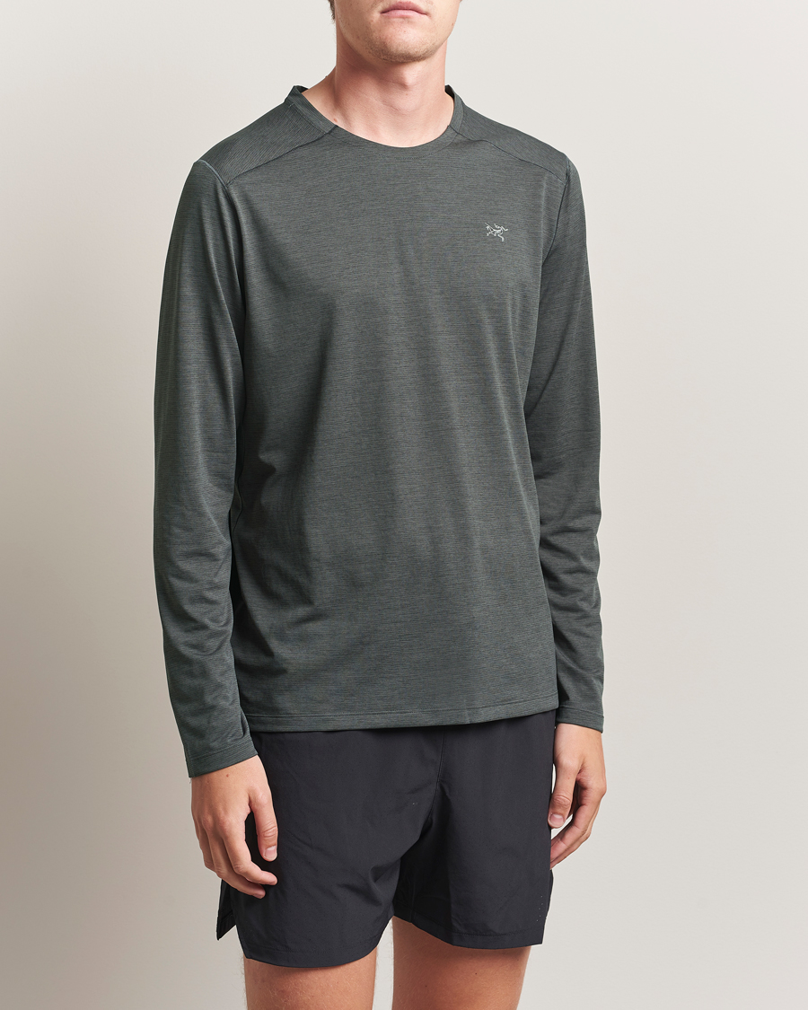 Herre | T-Shirts | Arc'teryx | Cormac Long Sleeve T-Shirt Black Heather