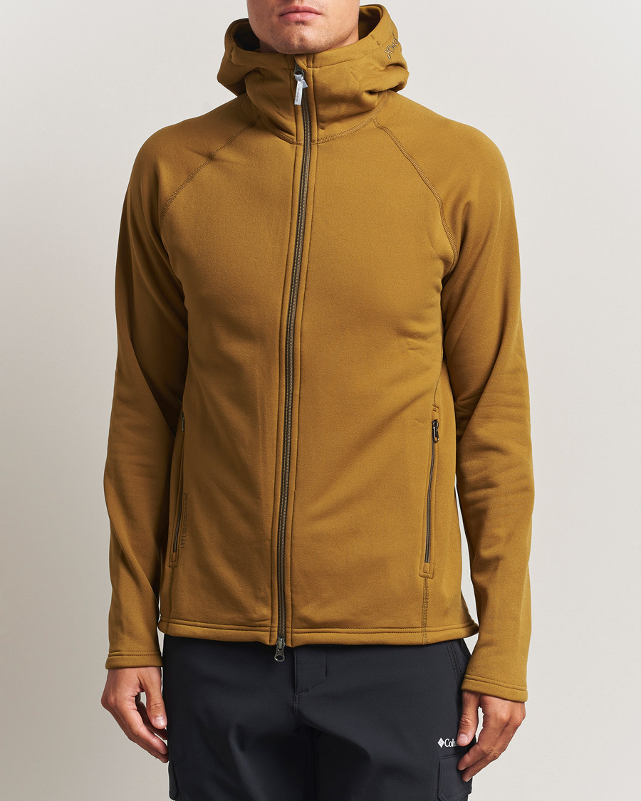 Herre | Trøjer | Houdini | Power Up Houdi Greenish Gold