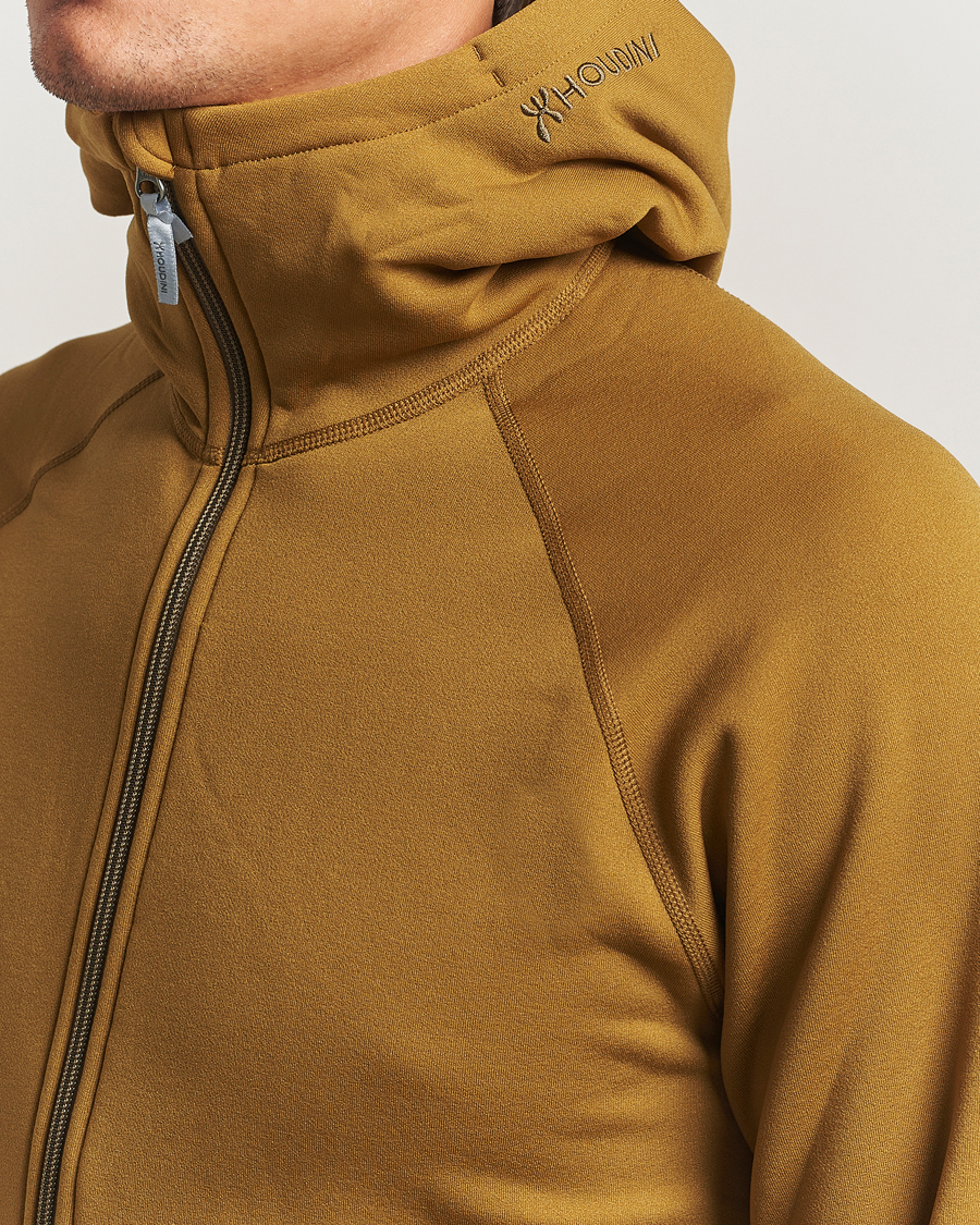 Herre | Trøjer | Houdini | Power Up Houdi Greenish Gold