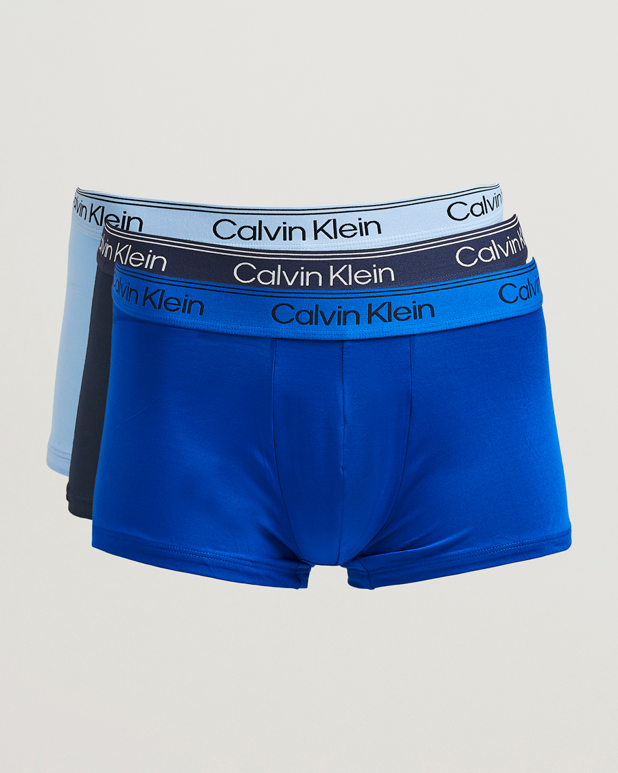 Herre | Undertøj | Calvin Klein | 3-Pack Micro Stretch Trunk Black/Royal/Blue