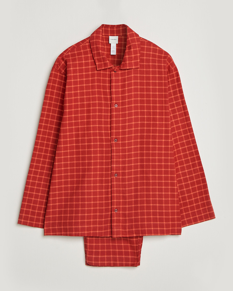 Herre | Pyjamas & Morgenkåber | Calvin Klein | Flannel Pyjama Set Red