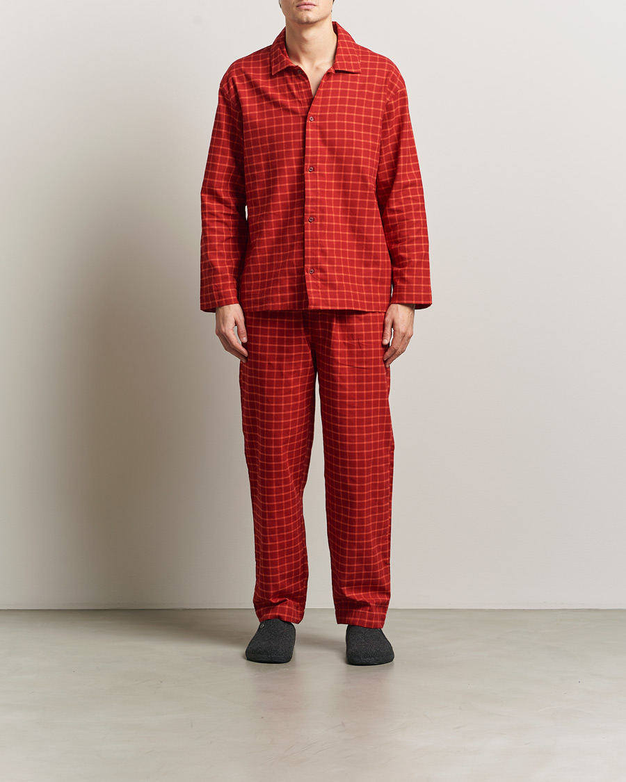 Herre | Pyjamas & Morgenkåber | Calvin Klein | Flannel Pyjama Set Red
