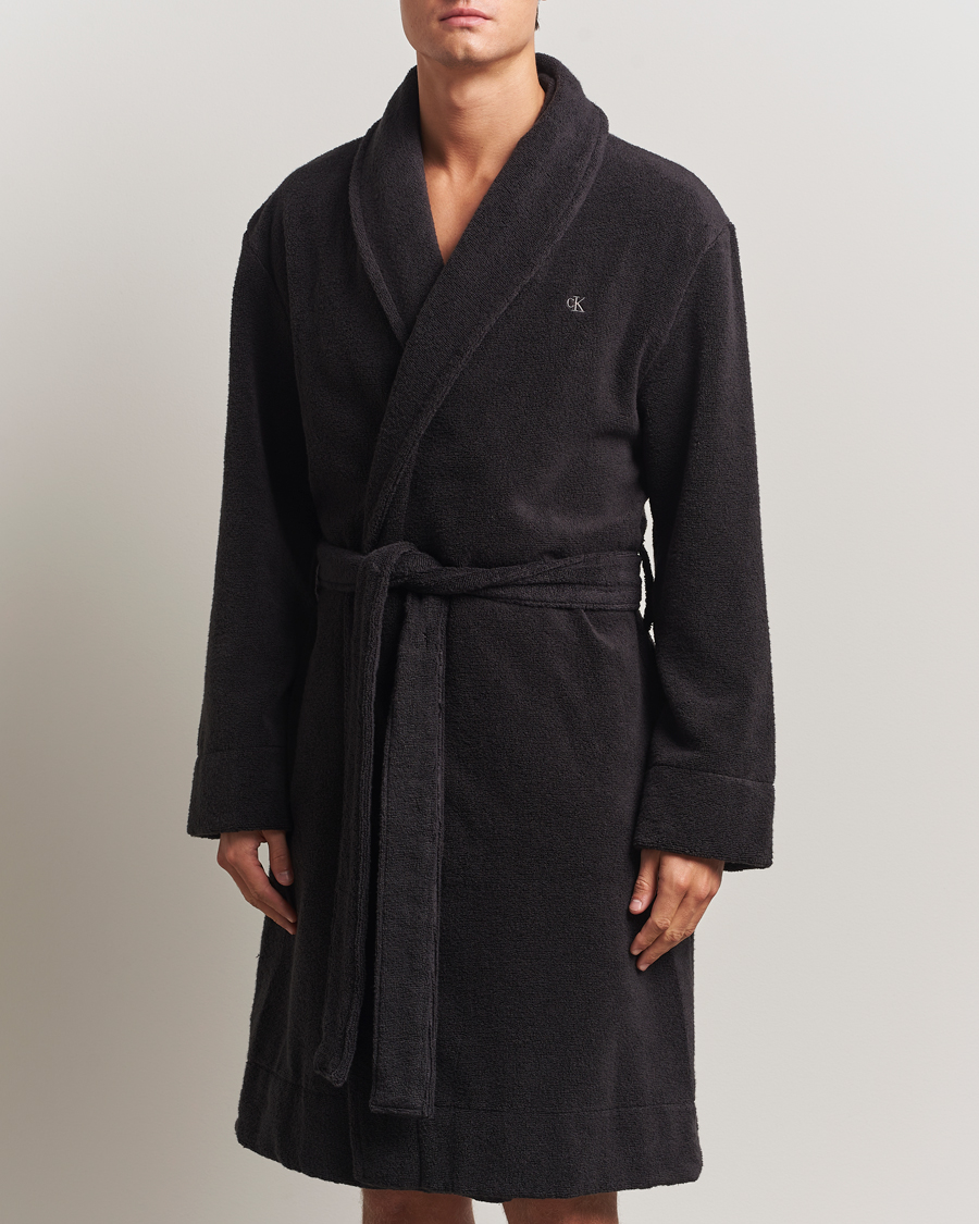 Herre | Pyjamas & Morgenkåber | Calvin Klein | French Terry Robe Black