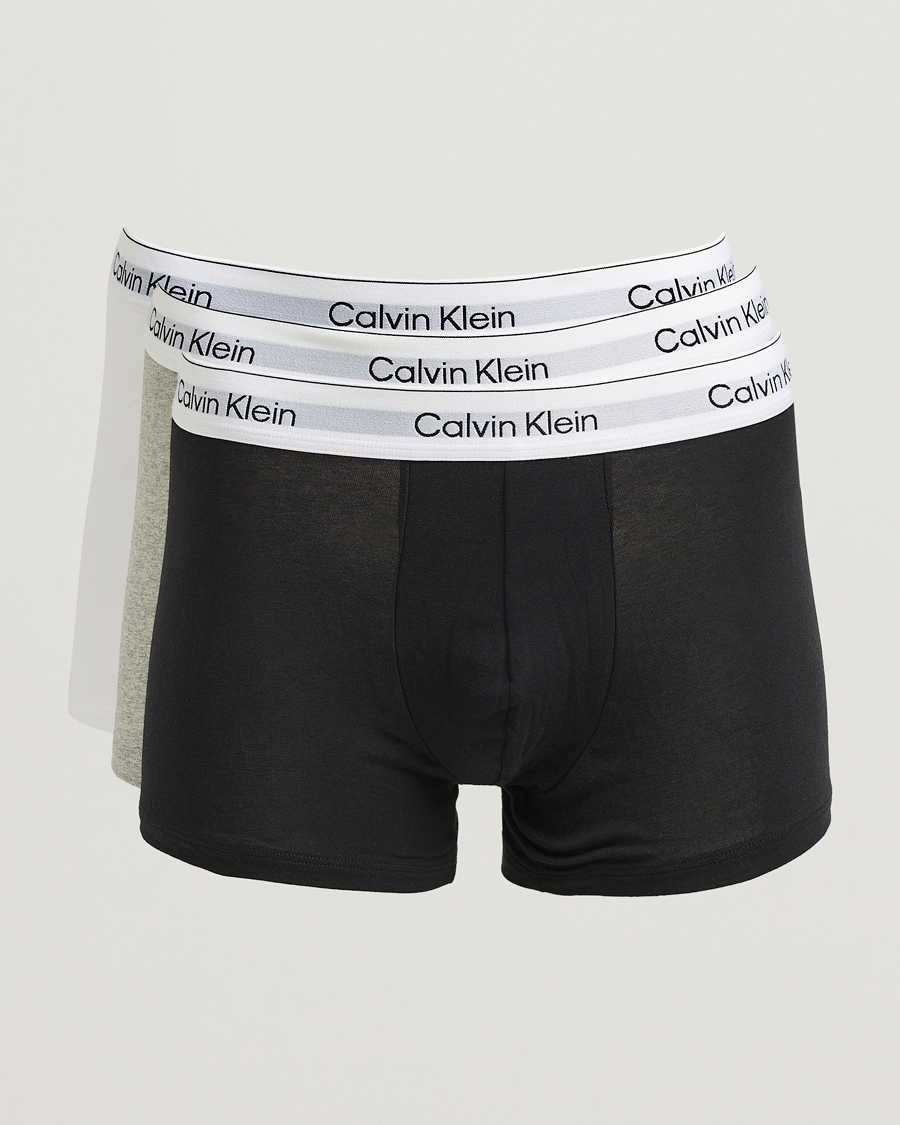 Herre | Undertøj | Calvin Klein | 3-Pack Icon Cotton Stretch Trunk Grey/Black/White