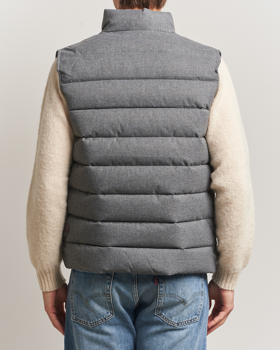 Herre | Veste | Save The Duck | Italo Padded Flannel Vest Mid Grey Melange