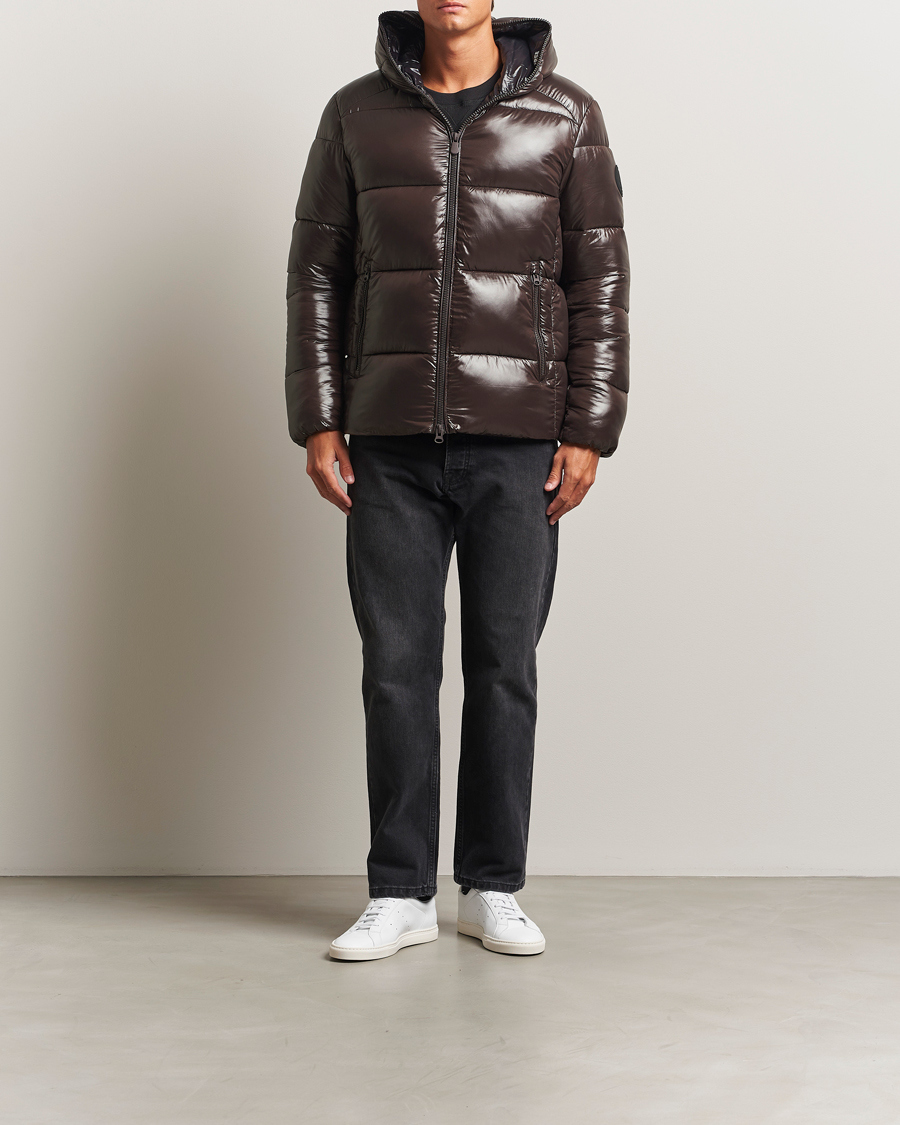 Herre | Jakker | Save The Duck | Edgard Padded Puffer Brown Black