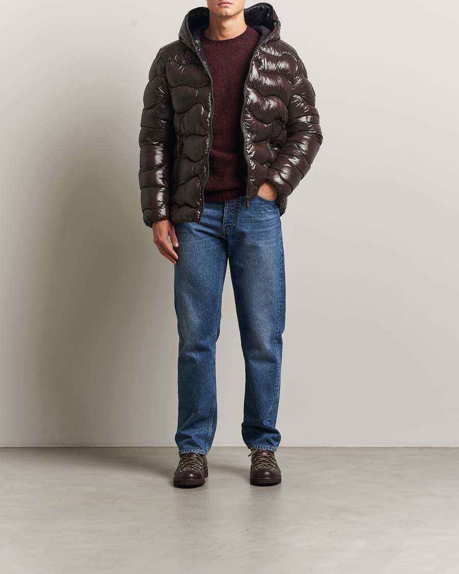 Herre | Jakker | Save The Duck | Chet Padded Puffer Brown Black