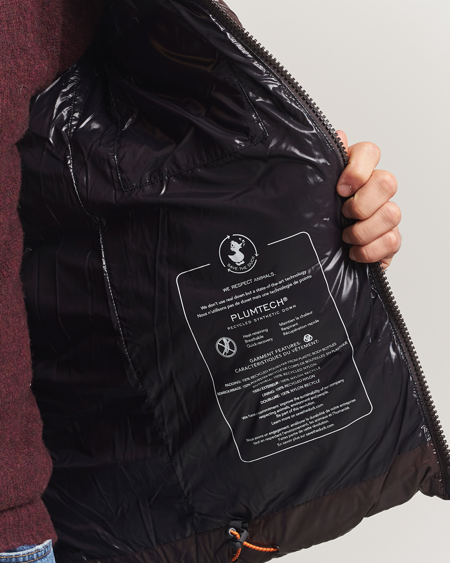 Herre | Jakker | Save The Duck | Chet Padded Puffer Brown Black