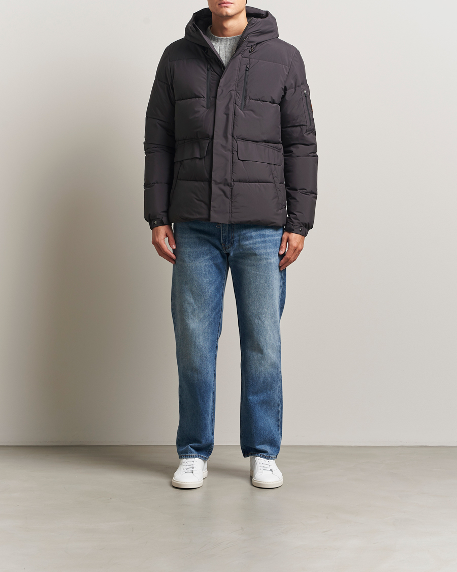 Herre | Jakker | Save The Duck | Alter Short Arctic Parka Brown Black