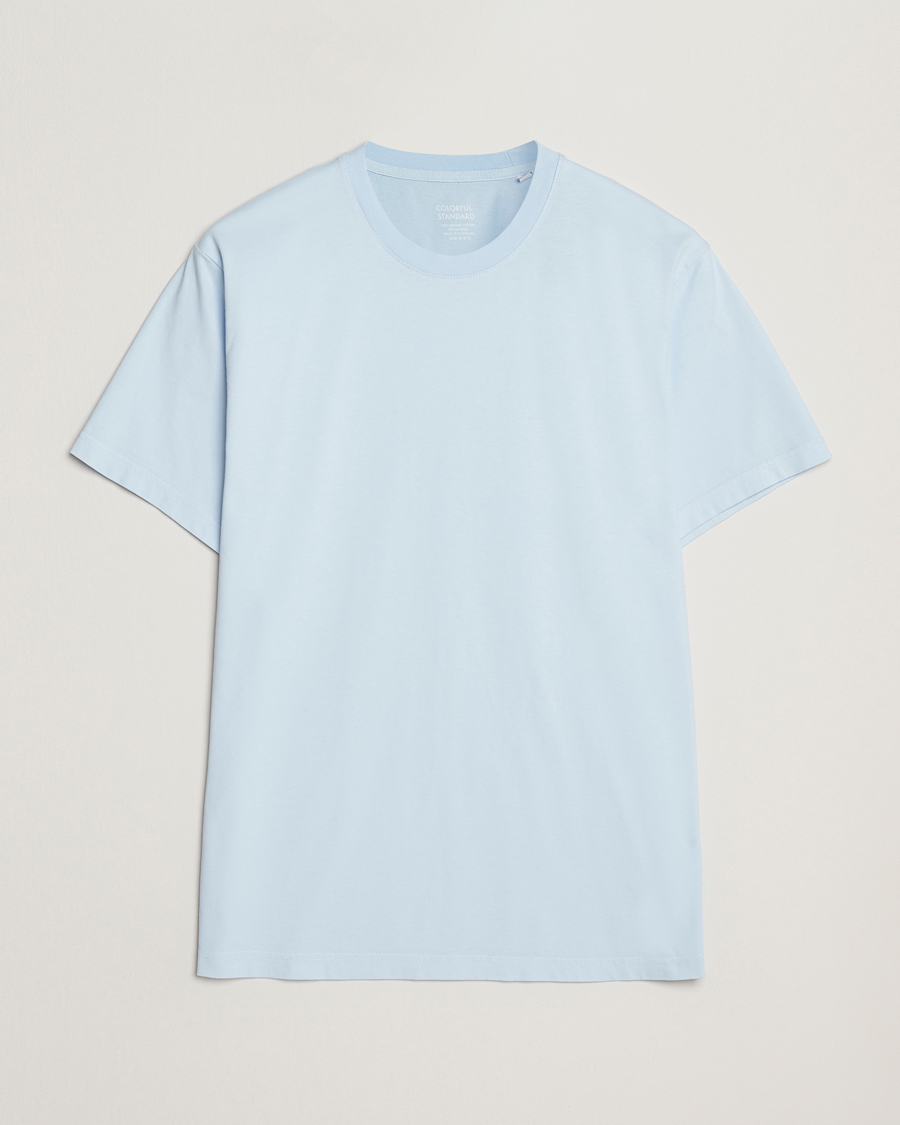 Herre | T-Shirts | Colorful Standard | Classic Organic T-Shirt Polar Blue