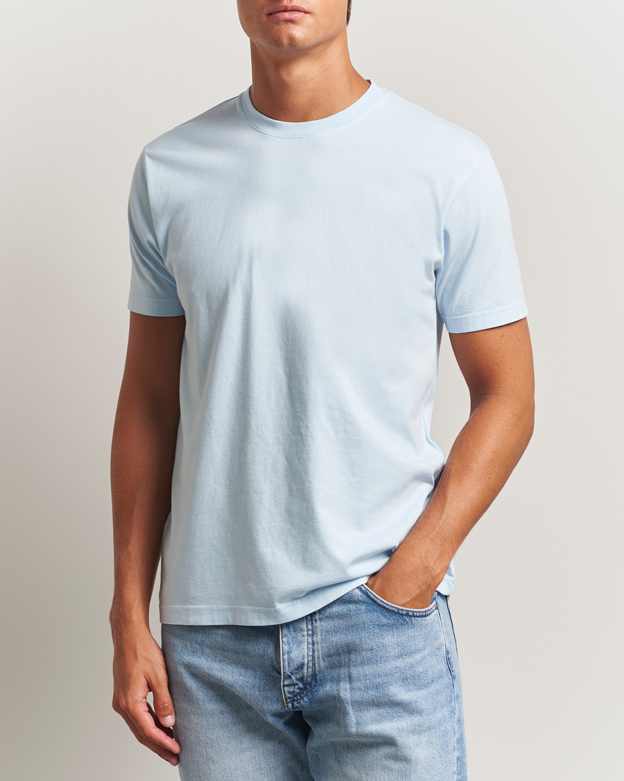 Herre | T-Shirts | Colorful Standard | Classic Organic T-Shirt Polar Blue