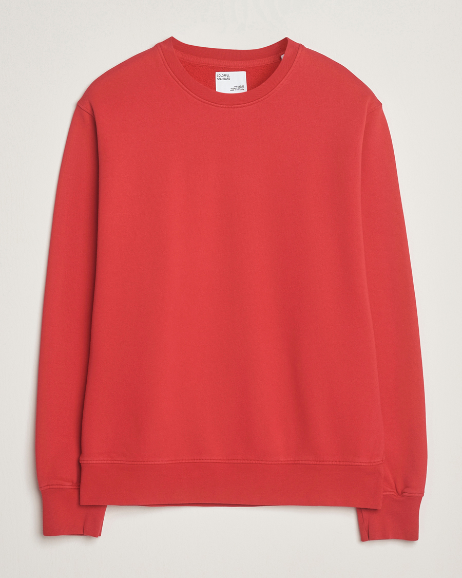 Herre | Trøjer | Colorful Standard | Classic Organic Crew Neck Sweat Scarlet Red