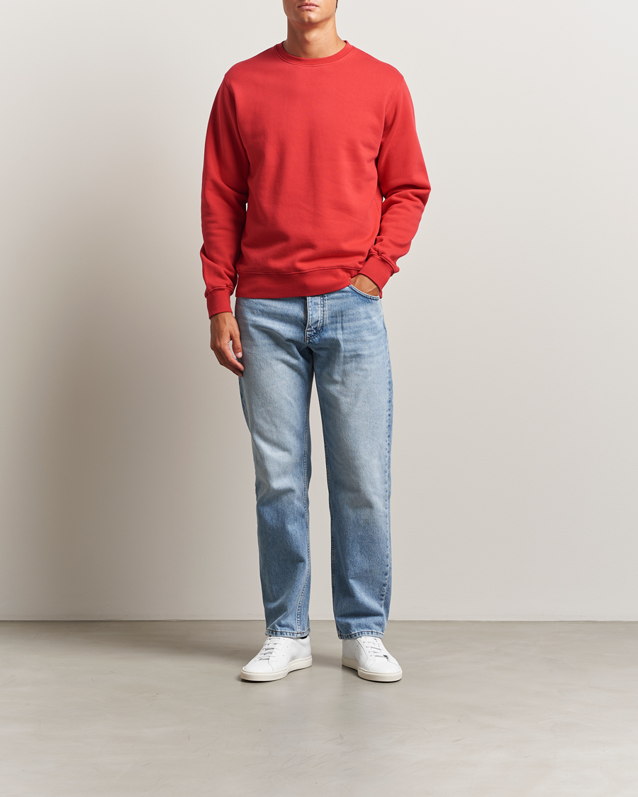 Herre | Trøjer | Colorful Standard | Classic Organic Crew Neck Sweat Scarlet Red
