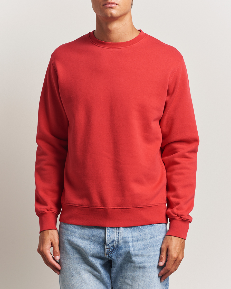Herre | Trøjer | Colorful Standard | Classic Organic Crew Neck Sweat Scarlet Red