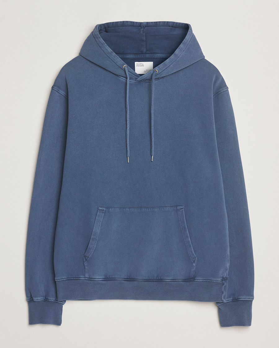 Herre | Trøjer | Colorful Standard | Classic Organic Hood Neptune Blue