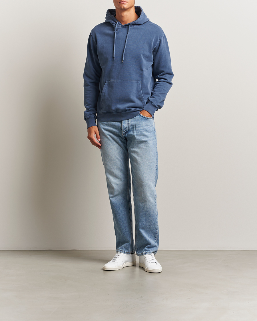 Herre | Trøjer | Colorful Standard | Classic Organic Hood Neptune Blue